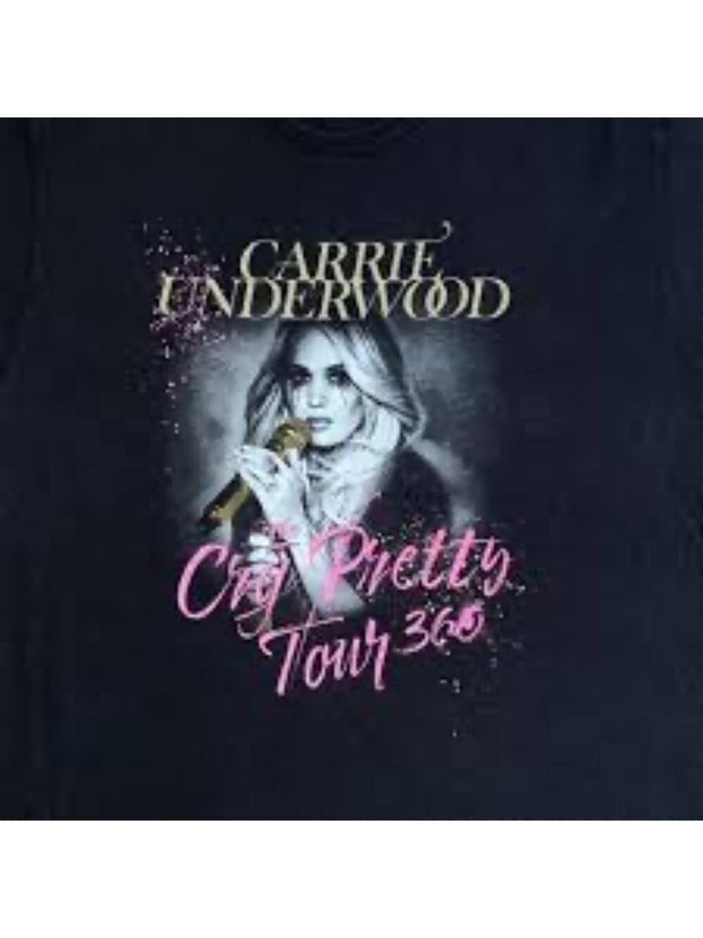 Carrie Underwood 2019 Cry Pretty Tour 360 Graphic Short Sleeve T-Shirt